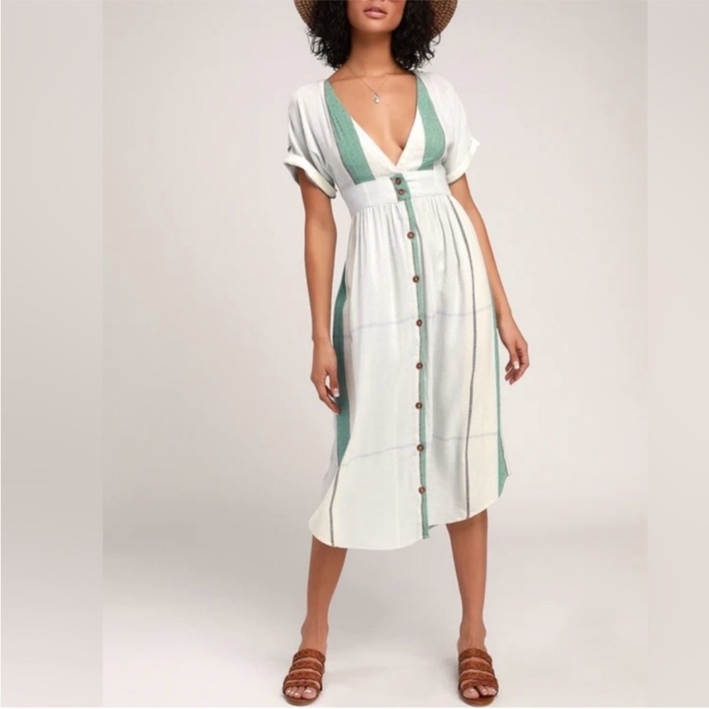 O’Neill Reid Striped Midi Dress XL
